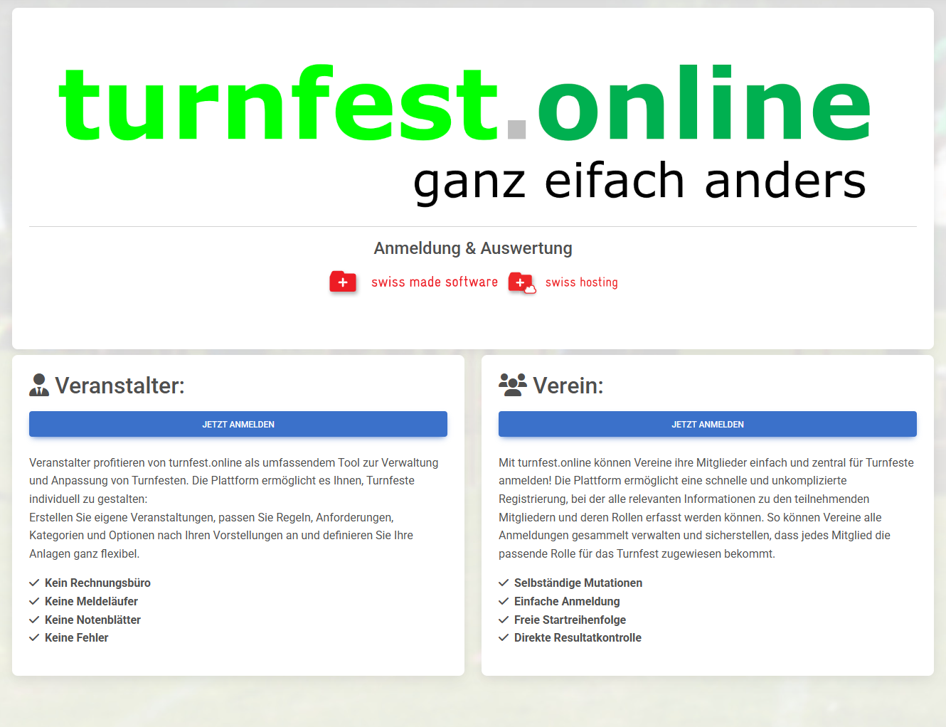 Websiten Projekte büsser.ch